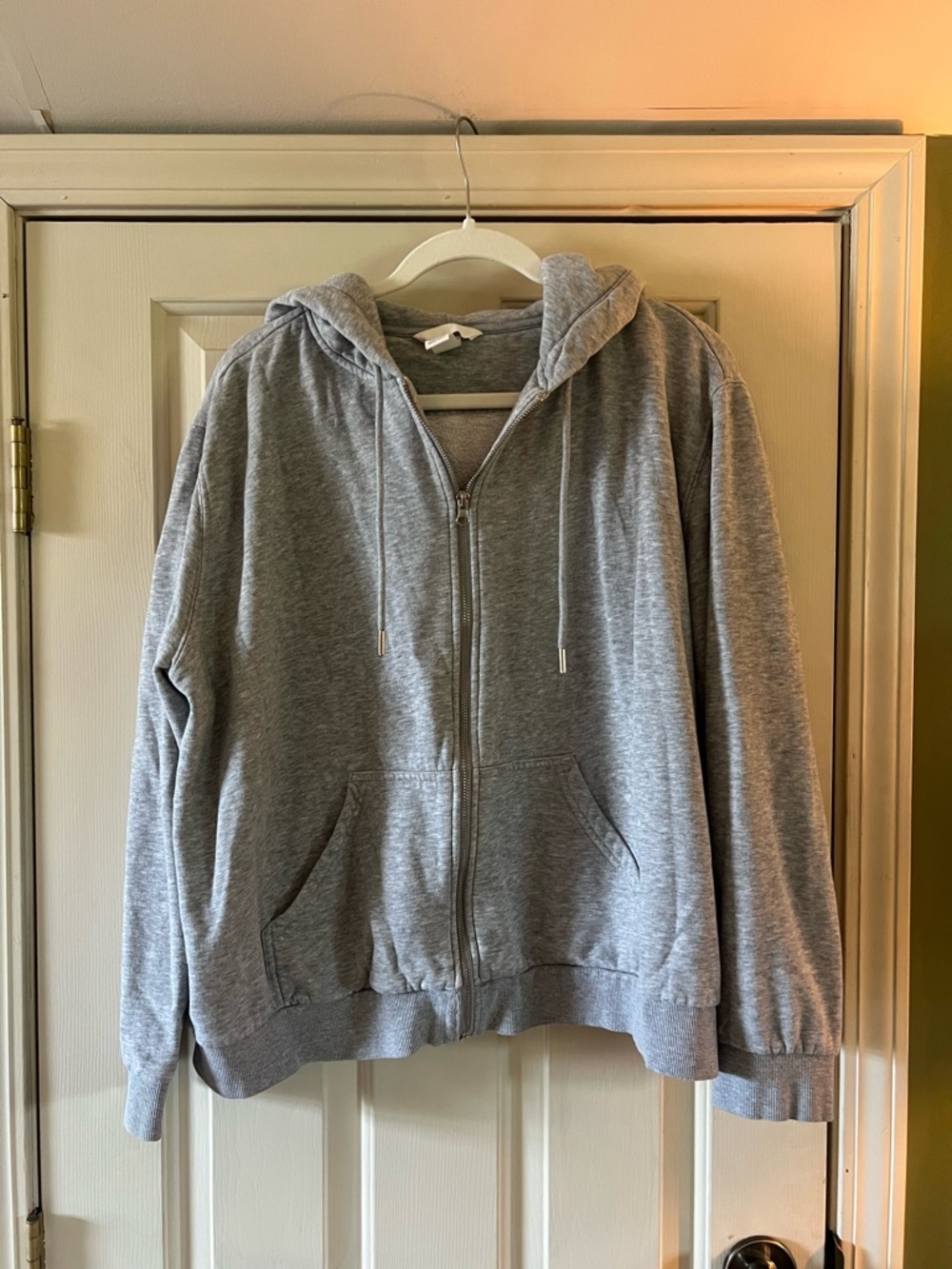 Gray Zip-Up Hoodie